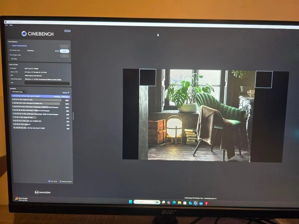 intel i9-14900k with motherboard and memory - Image 1