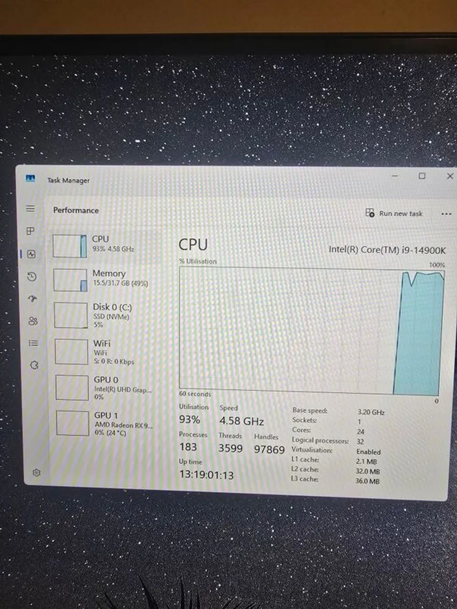 intel i9-14900k with motherboard and memory - Image 2