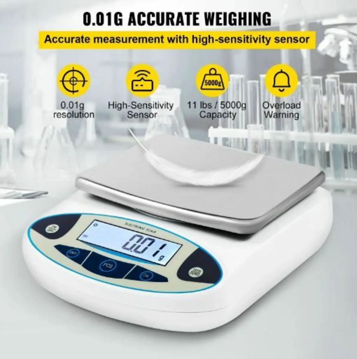 Analytical Balance, 5000g x 0.01g Accuracy Lab Sca - Image 3