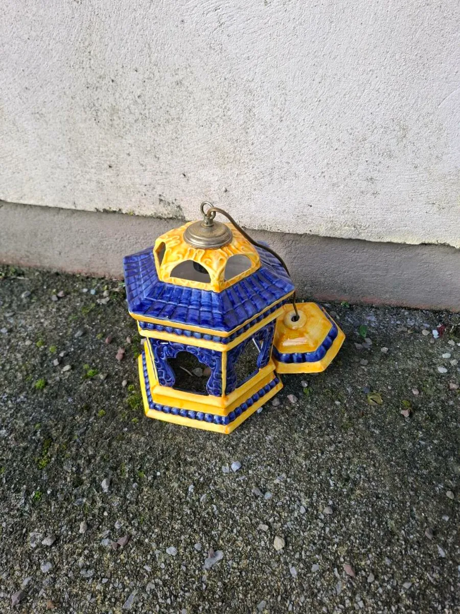 Ceramic chandelier light suspension - Image 1