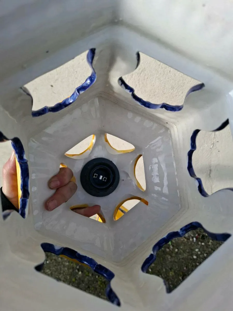 Ceramic chandelier light suspension - Image 3