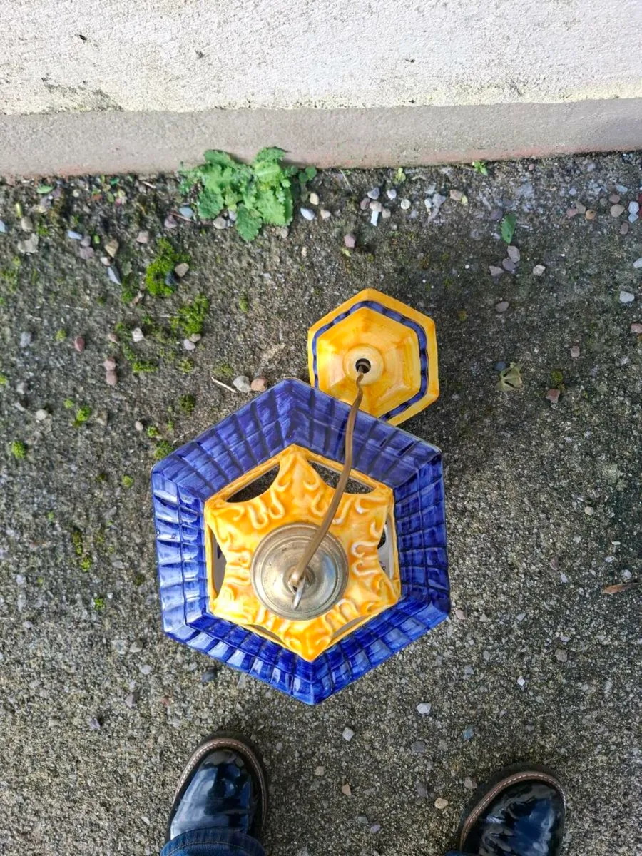 Ceramic chandelier light suspension - Image 4