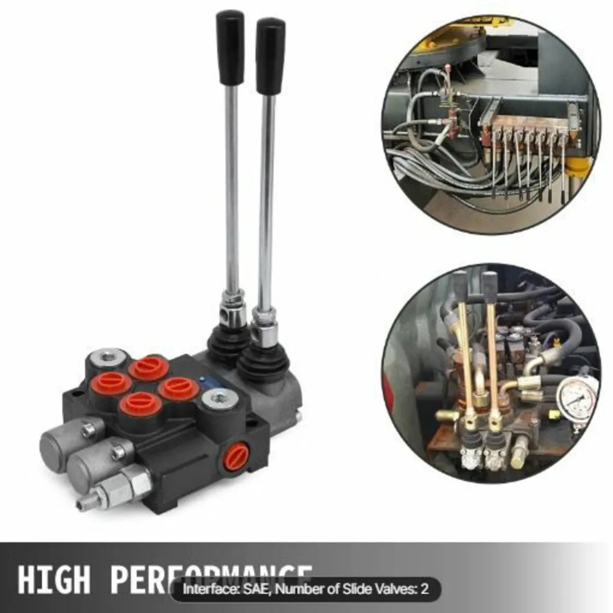 Hydraulic Valve 2 Spool Hydraulic - Image 4