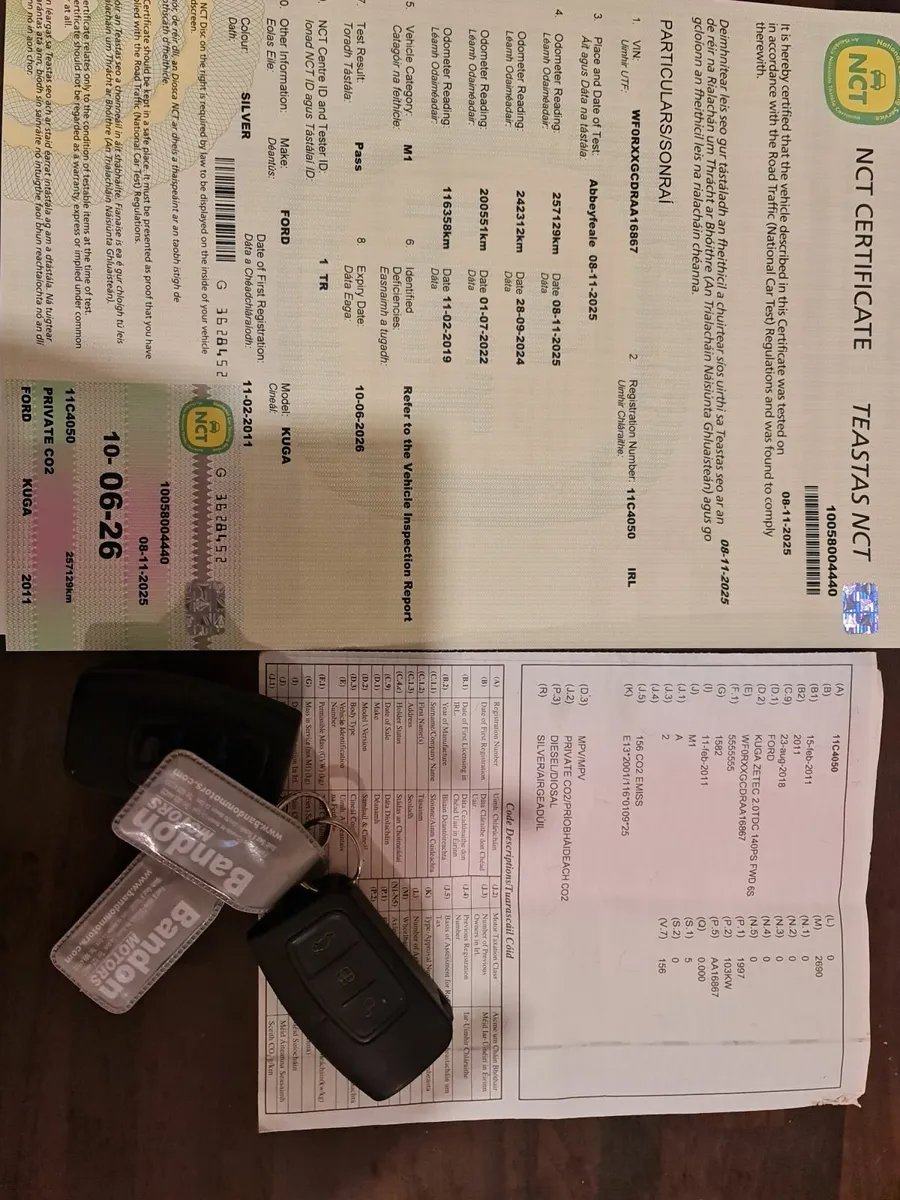 4wd Ford Kuga 2011 nct 10/06/2026 160 miles - Image 2