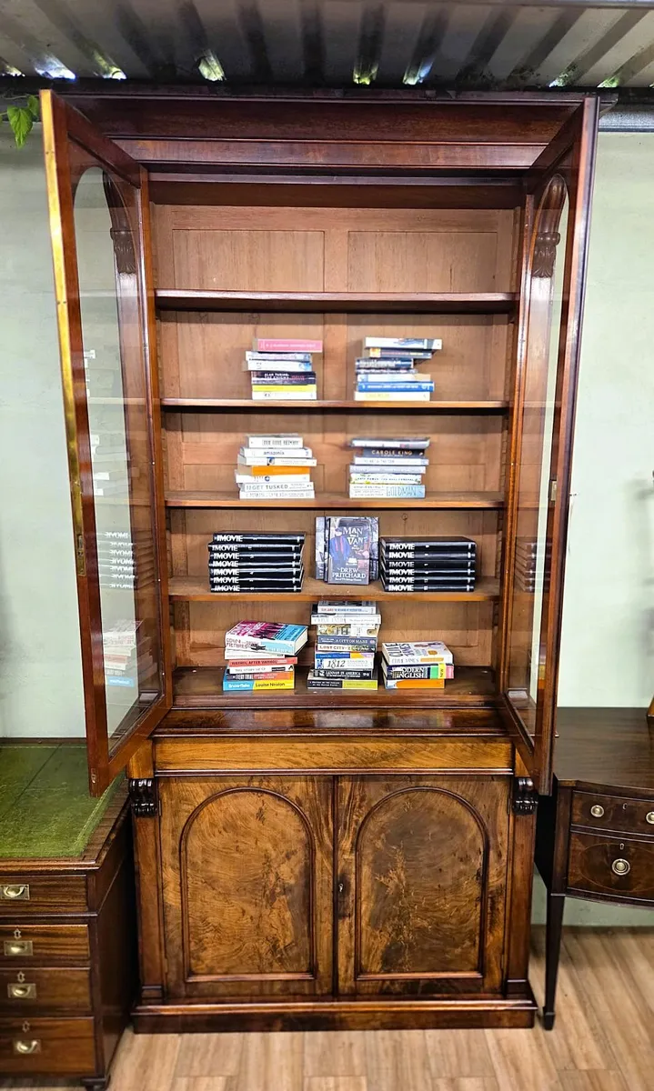Large Victorian Library Bookcase Circa 1860 - Image 4