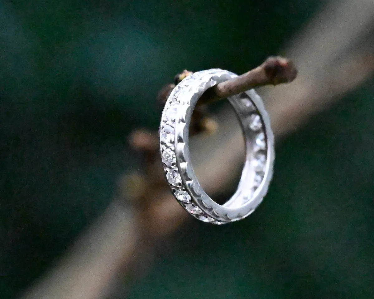 Vintage Diamond Eternity / Wedding Band Ring - Image 1