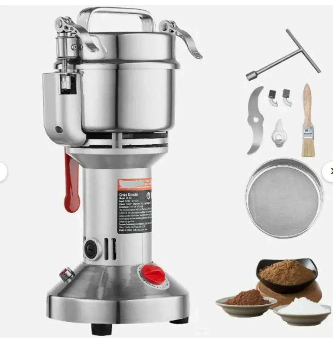 300g Electric Grain Mill Grinder, High Speed 1500W - Image 1