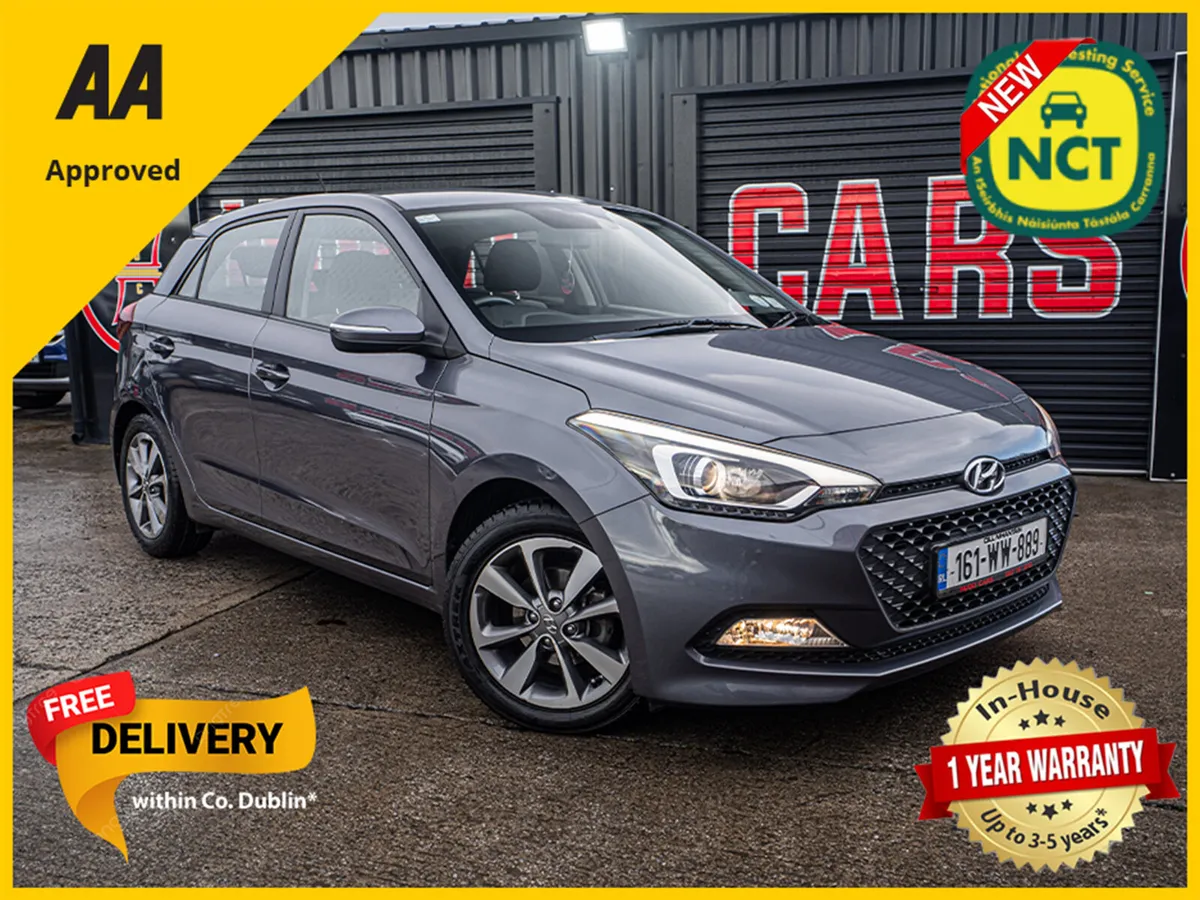 2016 Hyundai i20 Automatic/FSH/New NCT/1yr warrant - Image 1