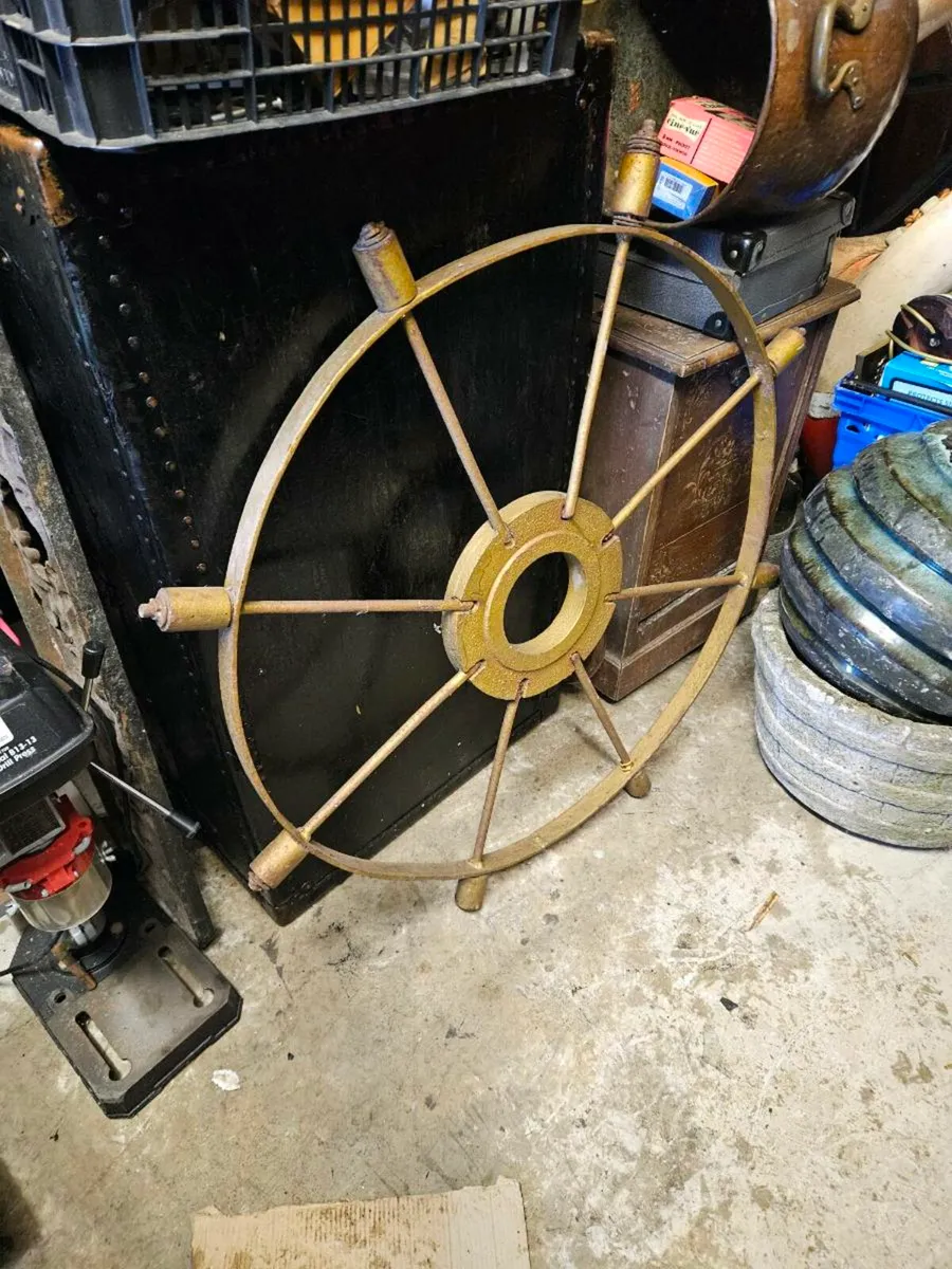 Vintage Ships Wheel - Image 1
