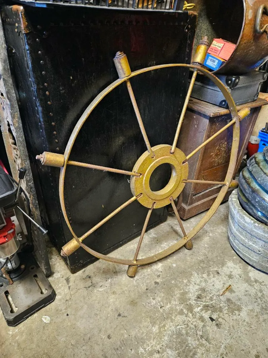 Vintage Ships Wheel - Image 4