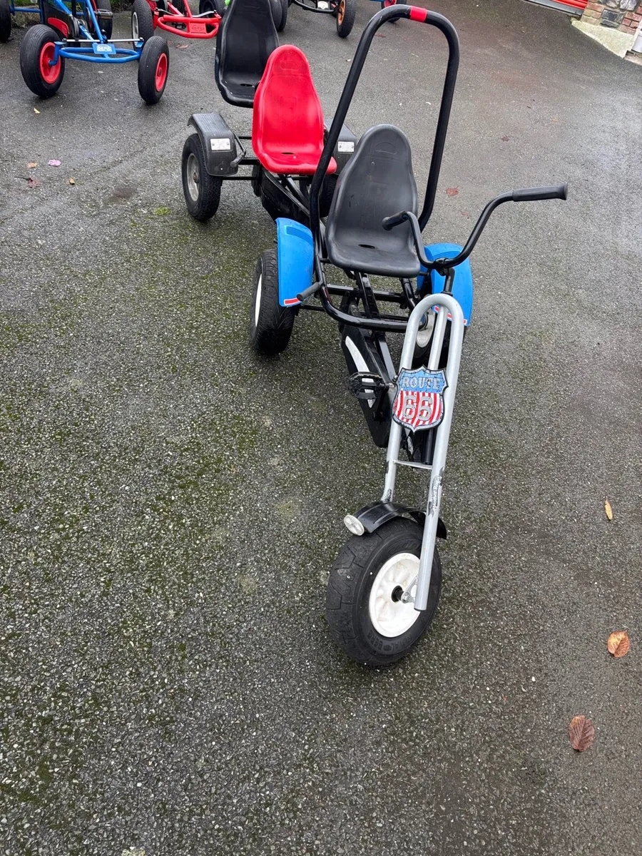 Berg Chopper go cart with 2 seater trailer seat - Image 2