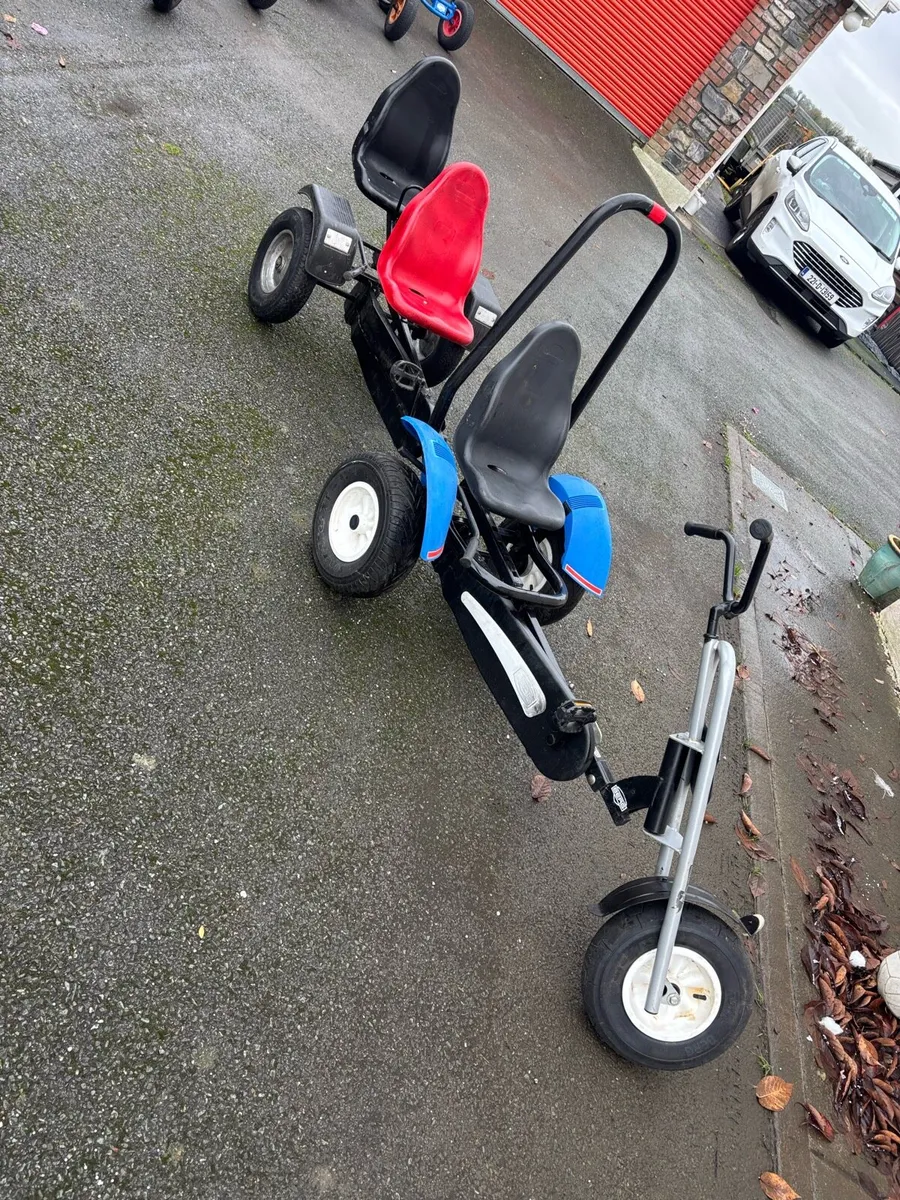 Berg Chopper go cart with 2 seater trailer seat - Image 4