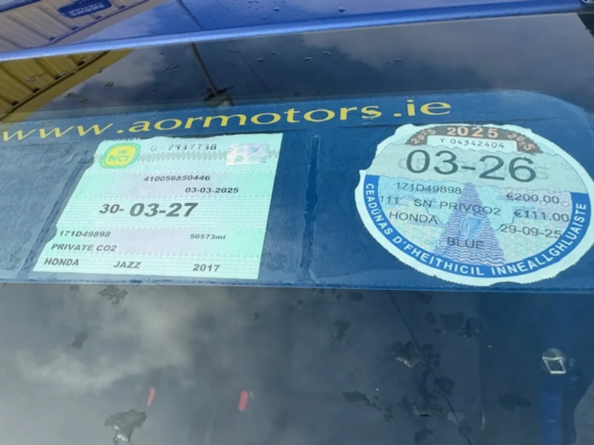 Honda Jazz 2017 Auto IRISH CAR - Image 2