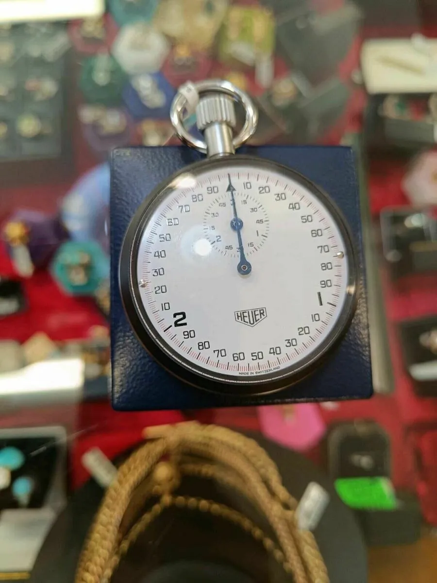 Vintage Heuer Stopwatch with Box - Image 3