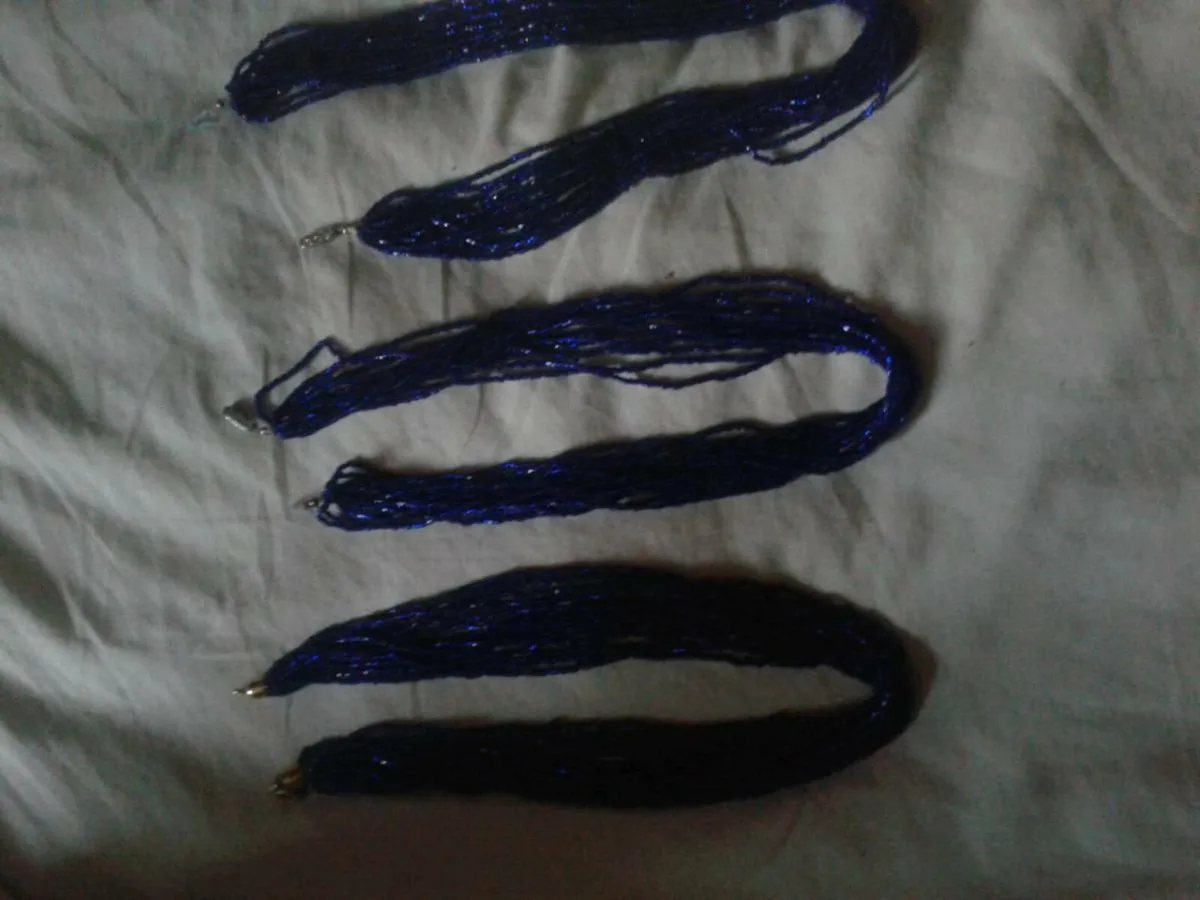 Multistrand glass chockers. - Image 3