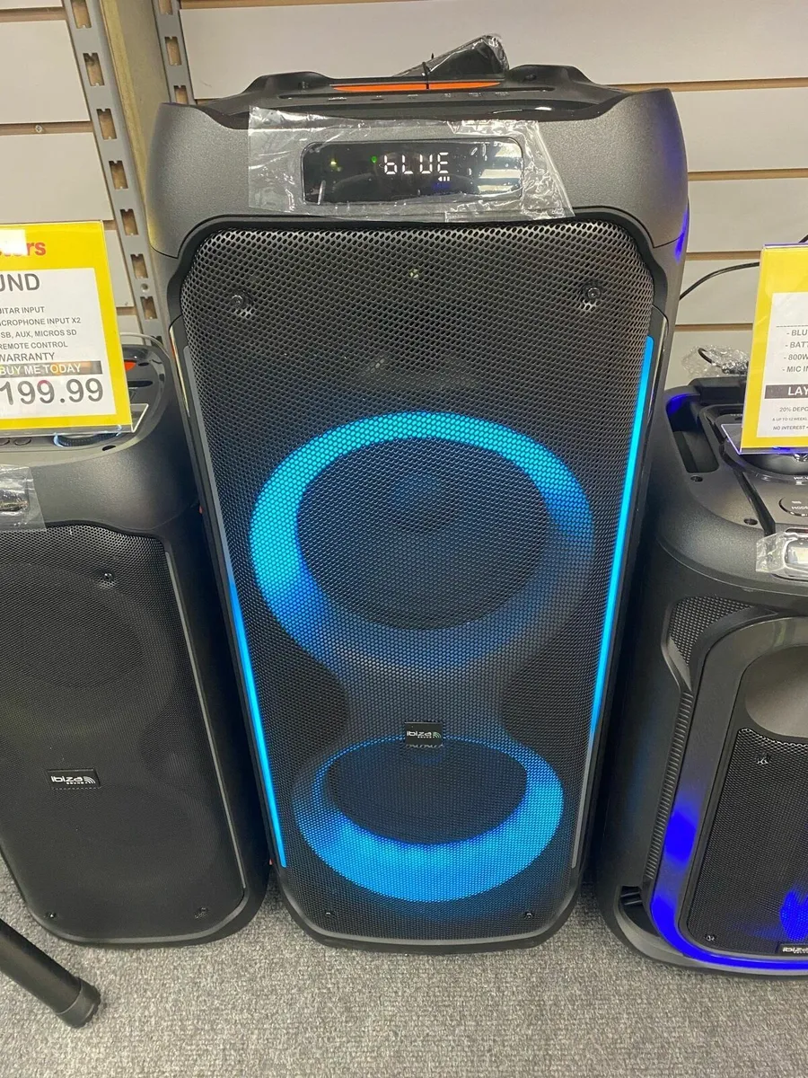 Ibiza Columbia 1200W BT Speaker Portable NEW - Image 4
