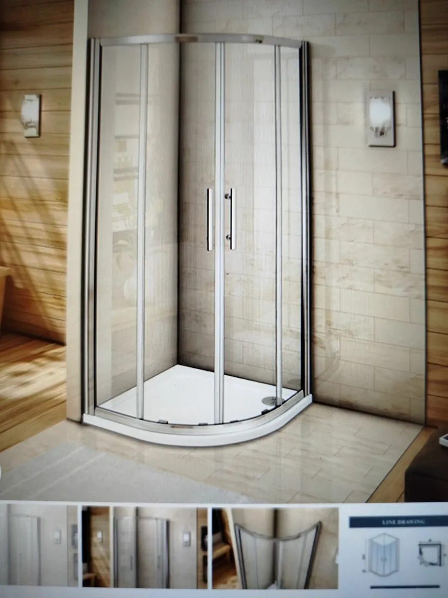 Quadrant Shower doors 800 - Image 4