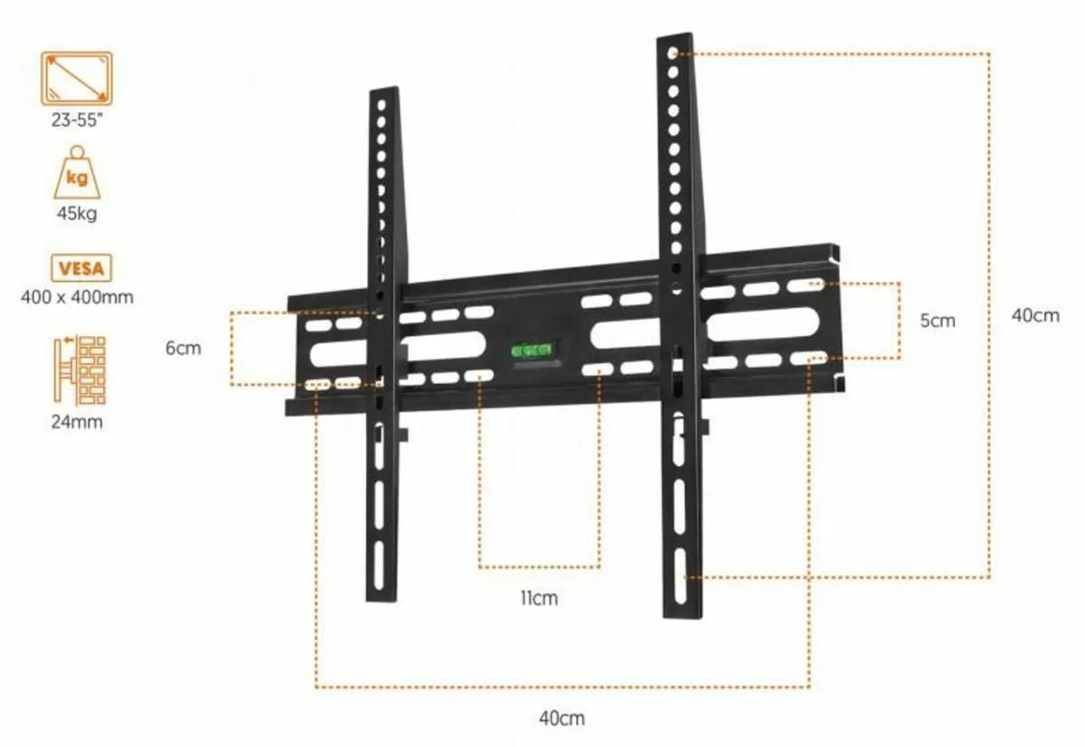 Tv Wall Mount Bracket Flat 23" - 55" - Image 2