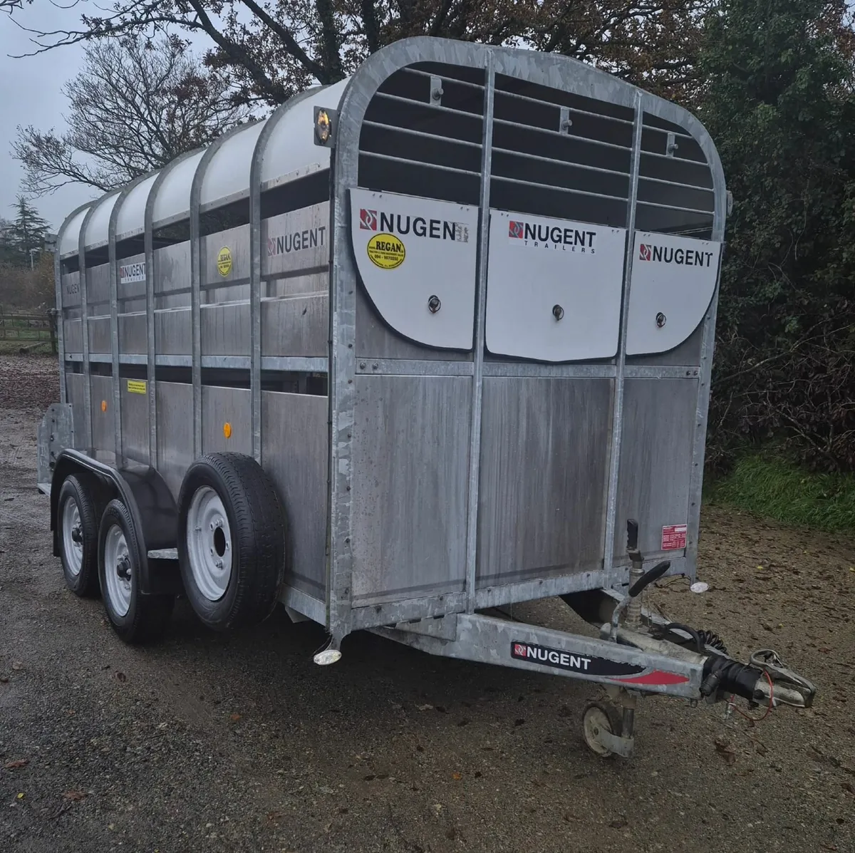 NUGENT  12  x 6  cattle trailer as new - Image 1