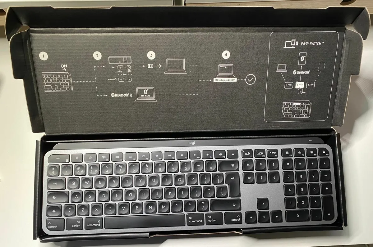 Logitech MX Keys Wireless Keyboard for Mac - Image 1