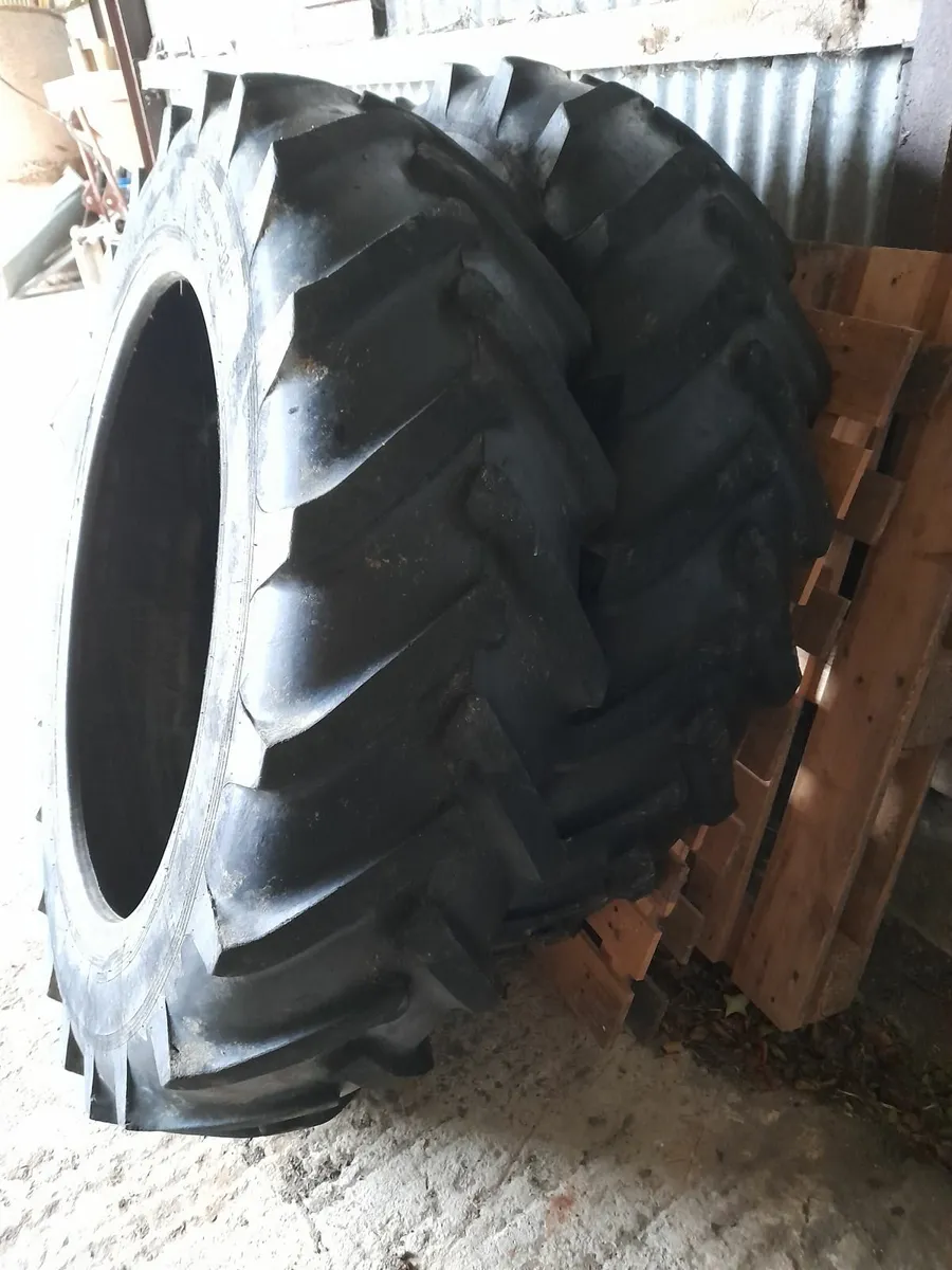 Tractor tyre x2.  38 inch - Image 2