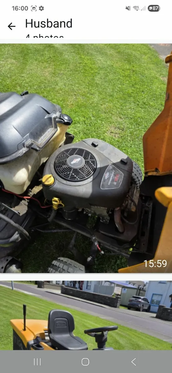 Ride on lawn mower - Image 1