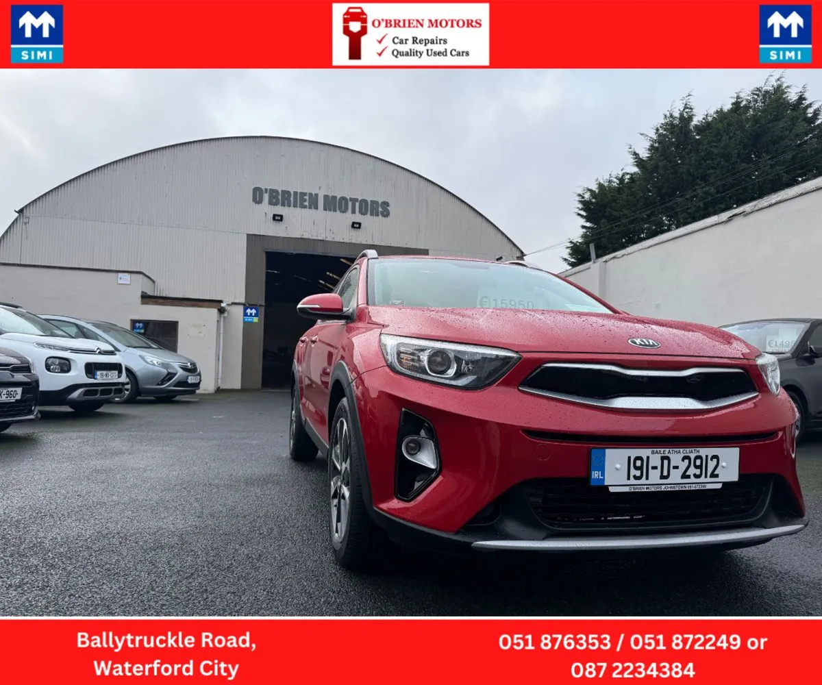 2019 Kia Stonic, Red, 5 Door, Hatchback. - Image 1