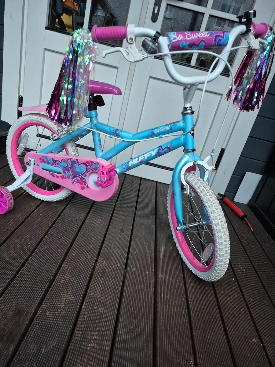 Girls huffy pink blue and pink bike - Image 2