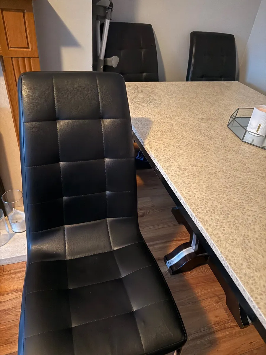 Marble Table & Chairs - Image 1