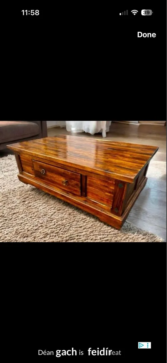 Vintage style coffee table - Image 1