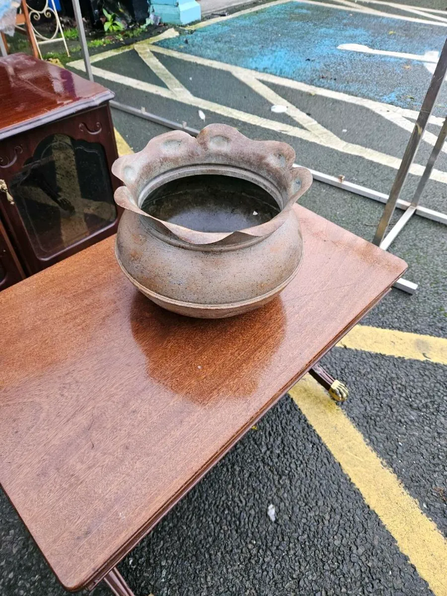 Vintage Copper Plant Pot - Image 4