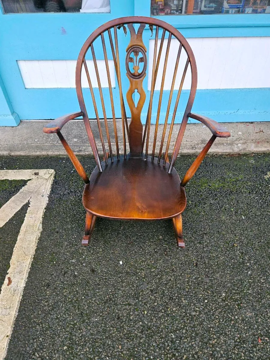 Vintage Mid Century Ecrol Rocking Chair - Image 1