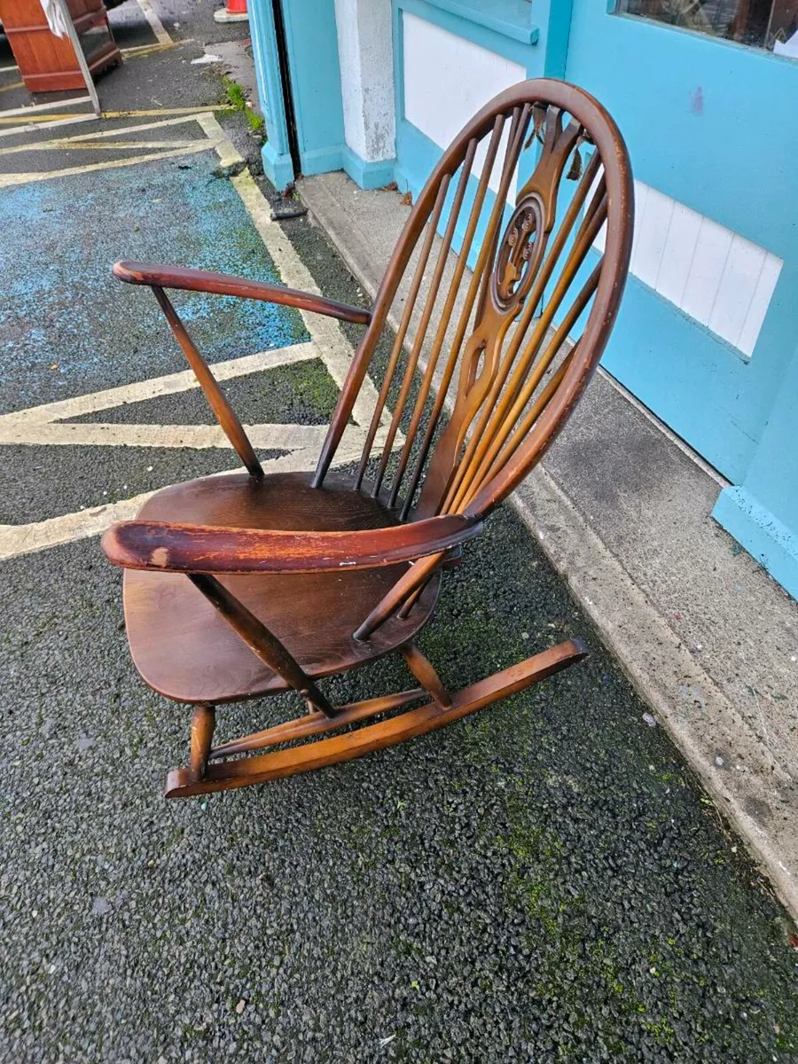 Vintage Mid Century Ecrol Rocking Chair - Image 3