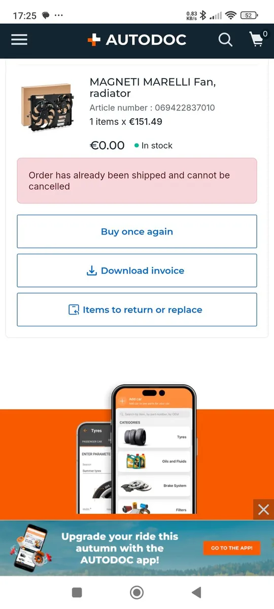 Magnetti Marelli Car Engine Radiator Fan