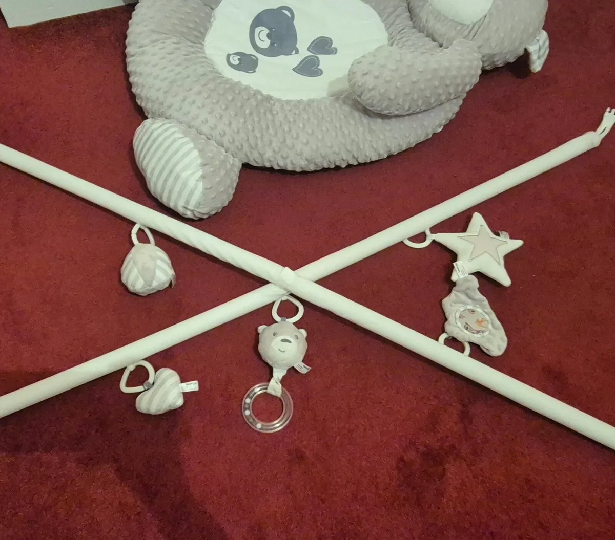 Baby gym / activity centre blush bear - Image 2