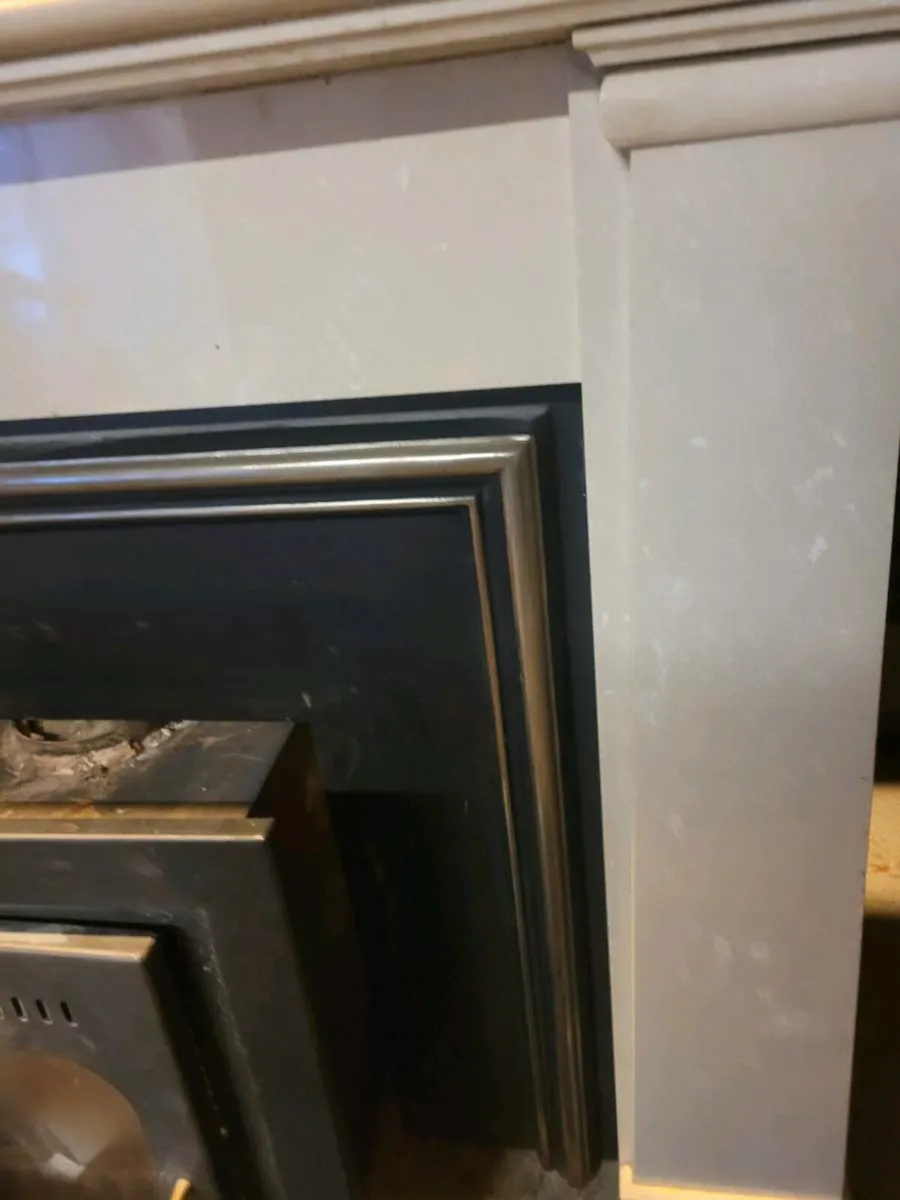 Marble Fireplace & Stove - Image 3