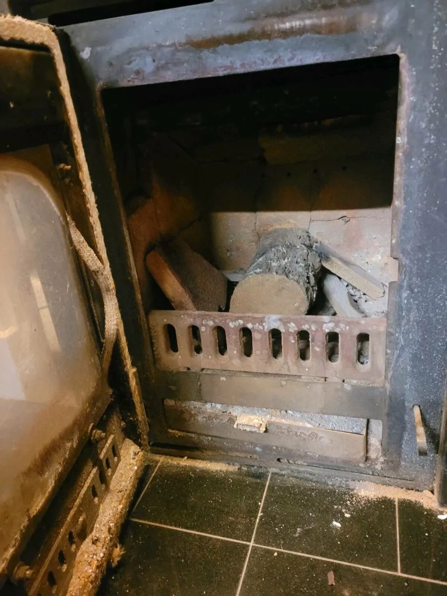 Marble Fireplace & Stove - Image 4