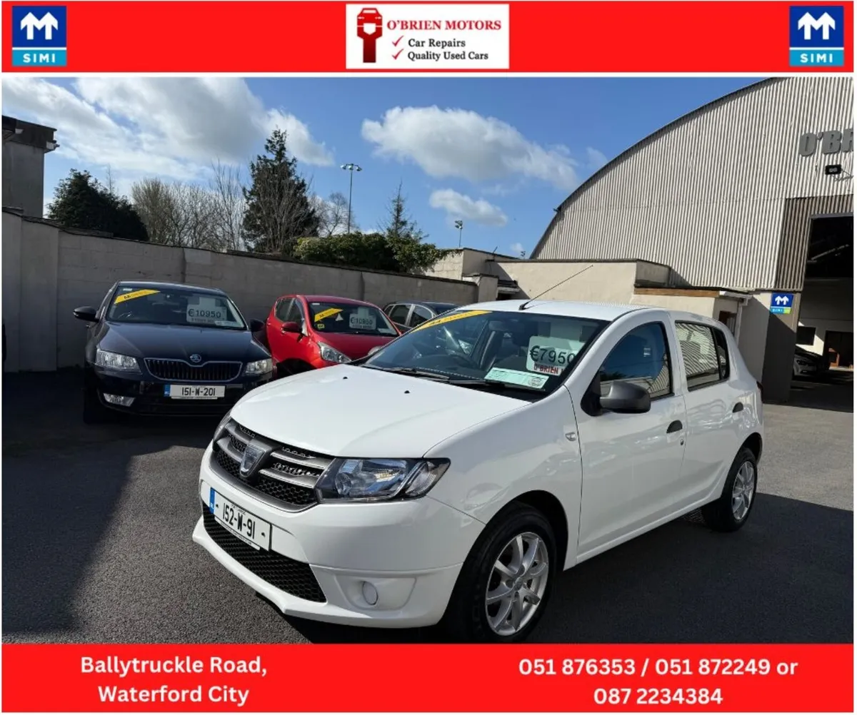 2015 Dacia Sandero, 1.1, Petrol, White, 4 Door. - Image 3