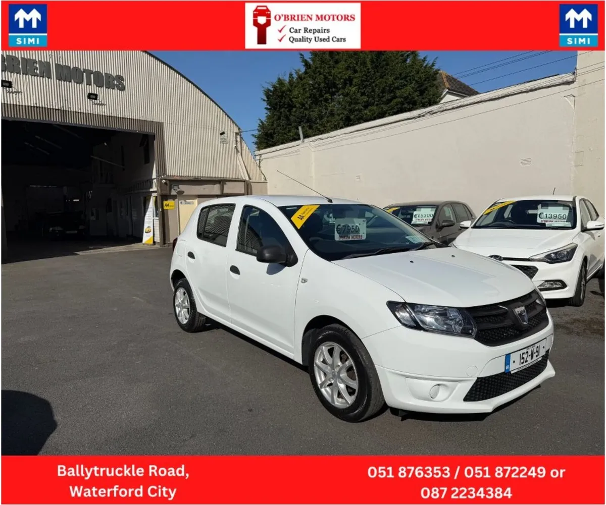 2015 Dacia Sandero, 1.1, Petrol, White, 4 Door. - Image 4