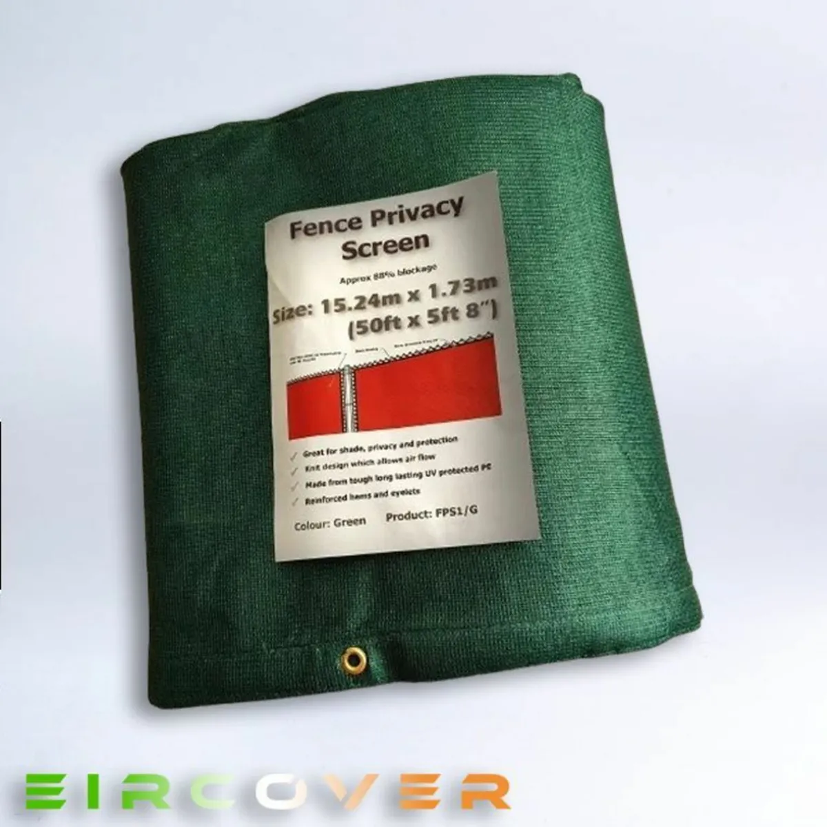 Privacy Fence Screens 1.7m x 15.2m Green - Image 1