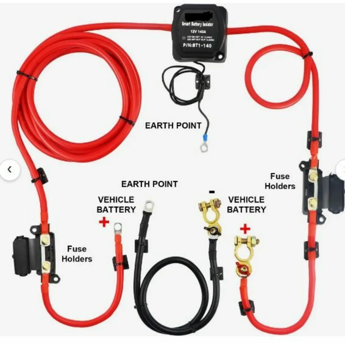 Split Charge Relay Kit, 4mtr 12V - Image 3