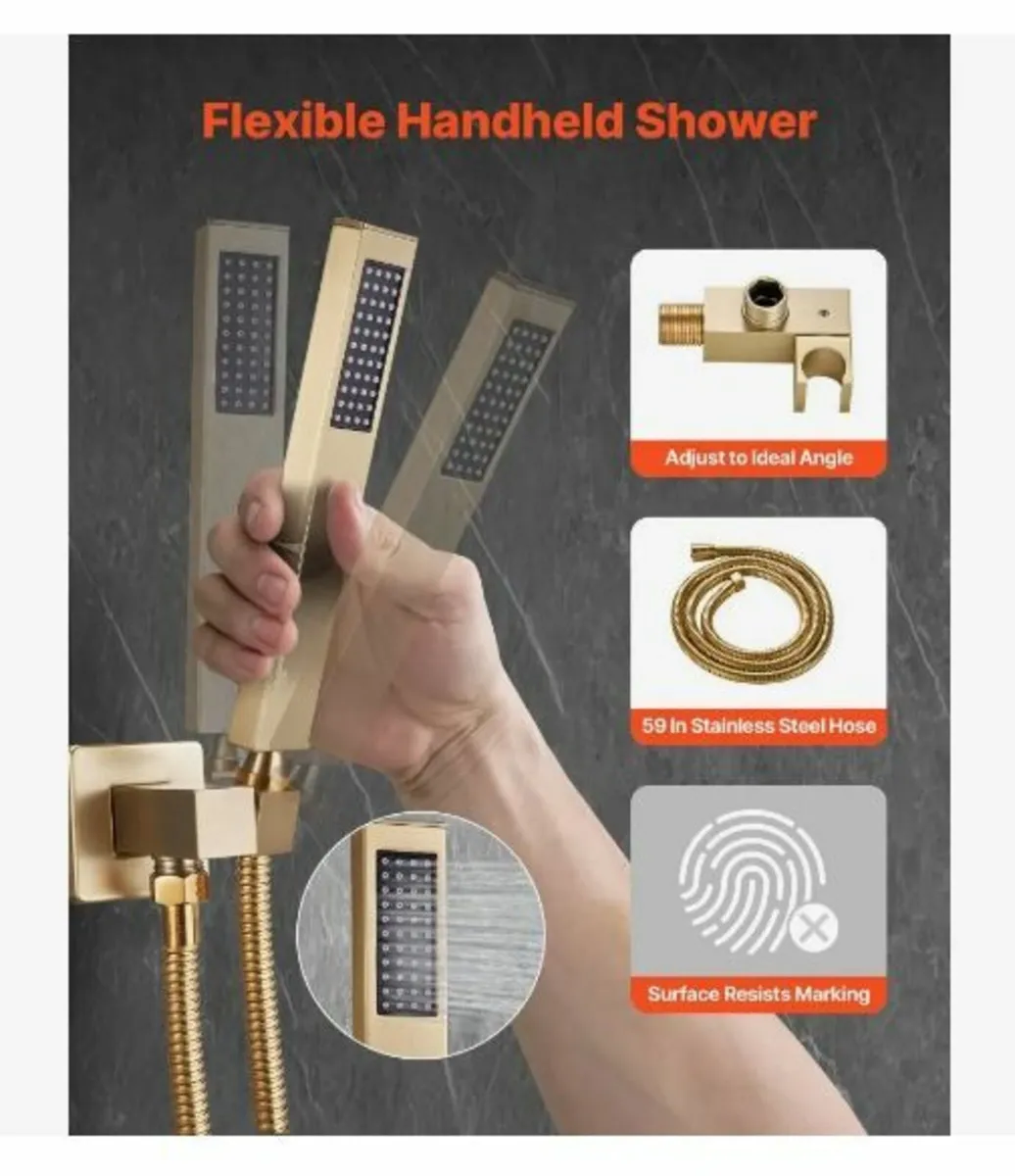 Shower Faucet Set, Rainfall Bathroom - Image 2