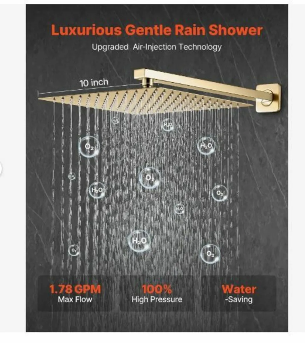 Shower Faucet Set, Rainfall Bathroom - Image 4