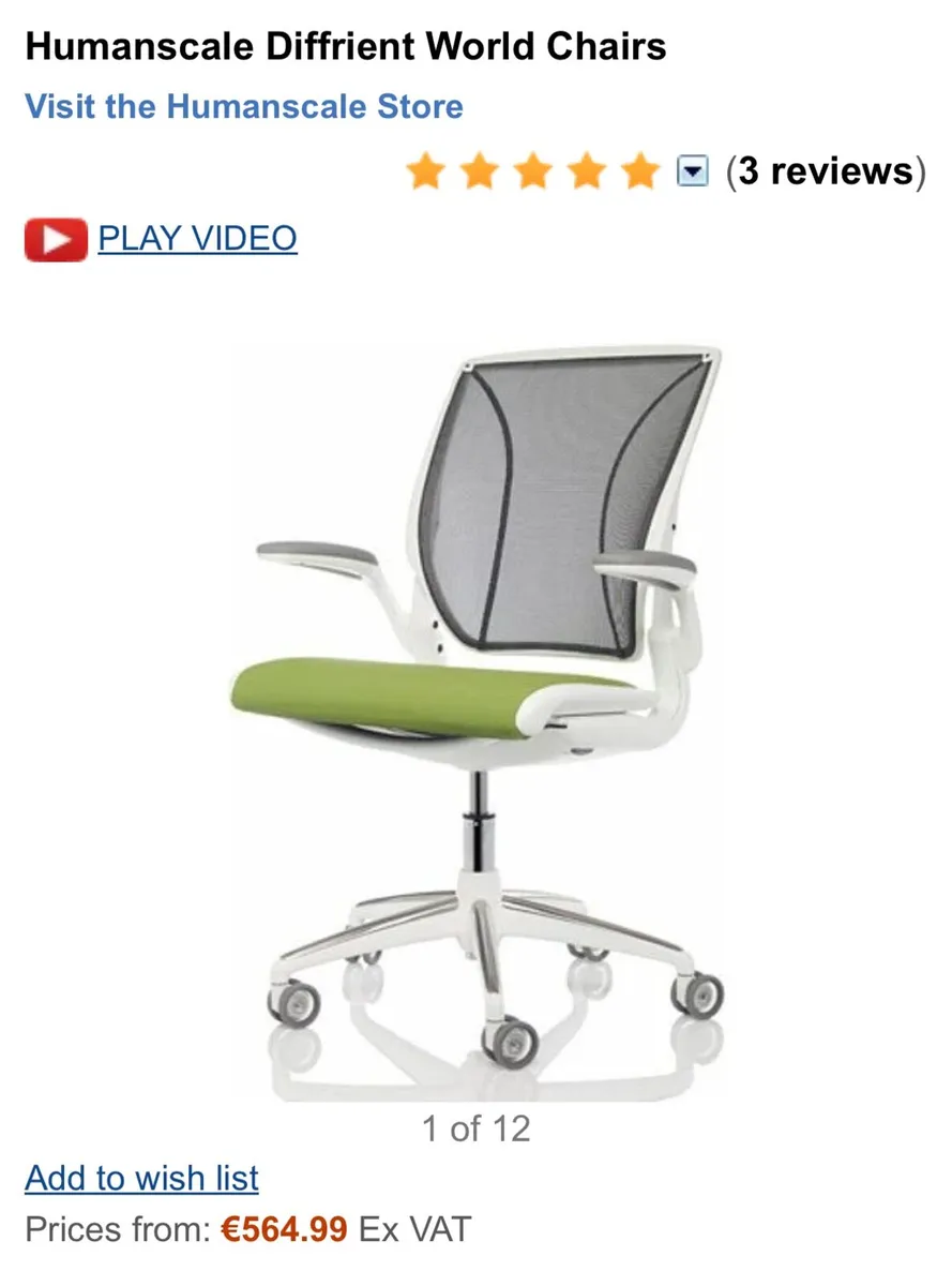 Humanscale Diffrient World Office Chair - Image 4