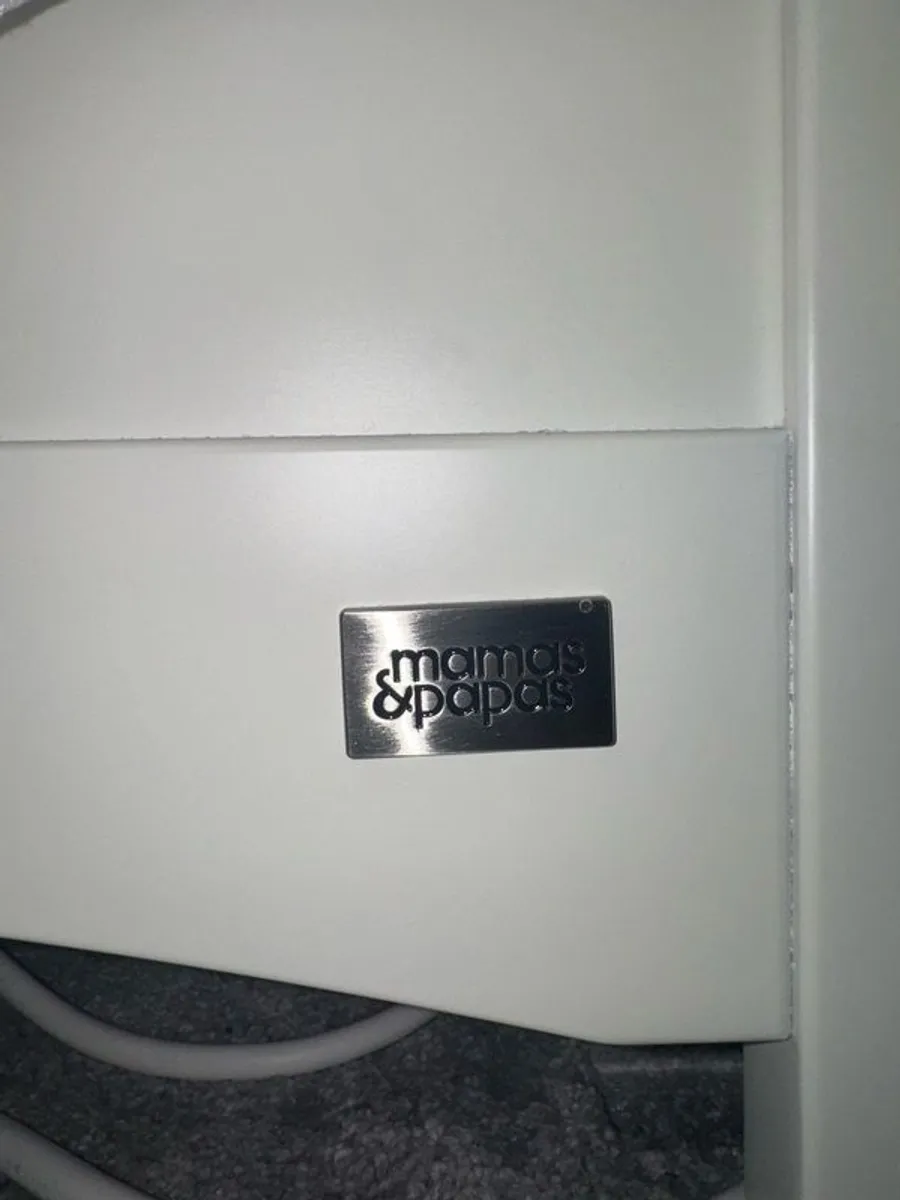 Mamas and Papas Flyn White Cotbed - Image 3