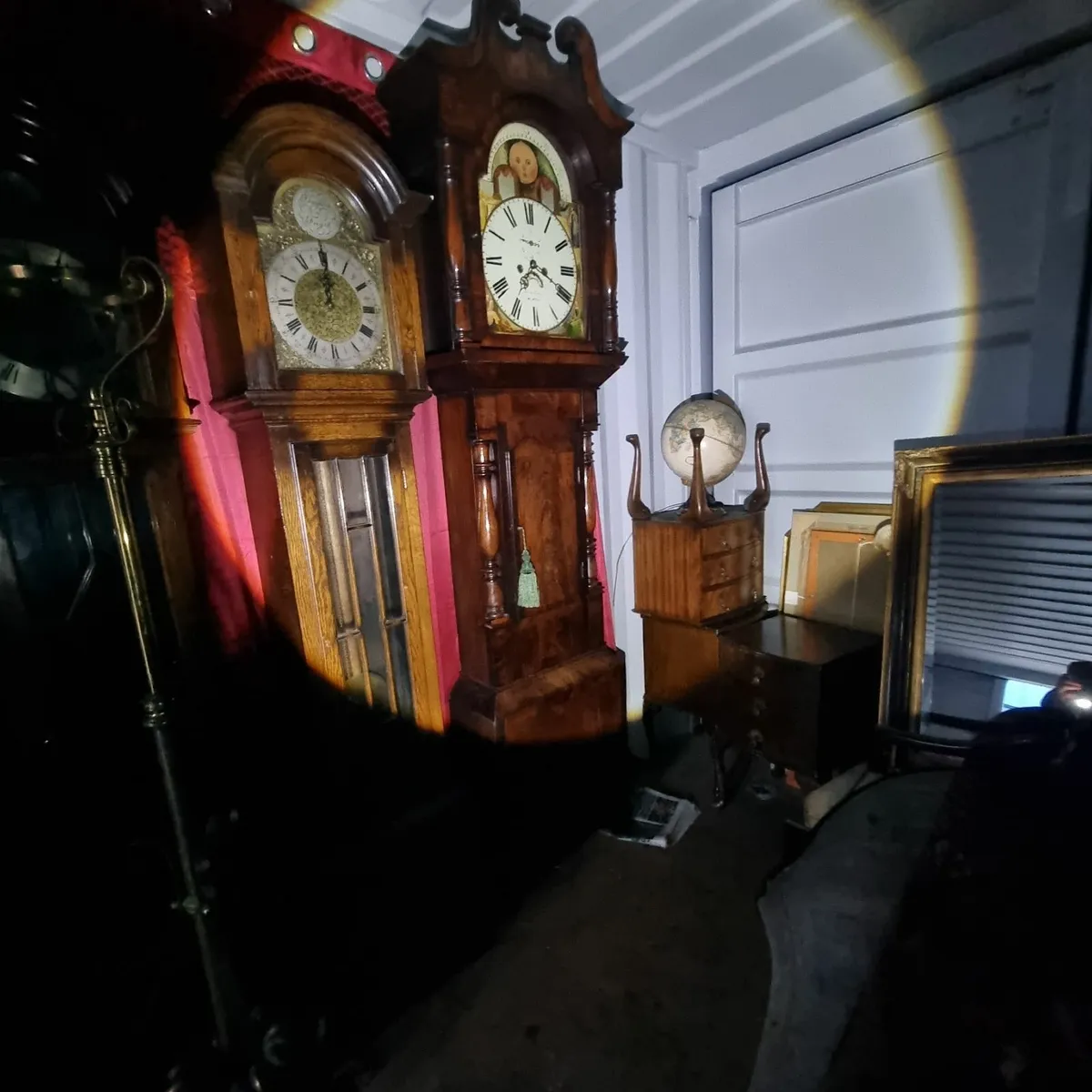 victorian mahogany grandfather clock - Image 1