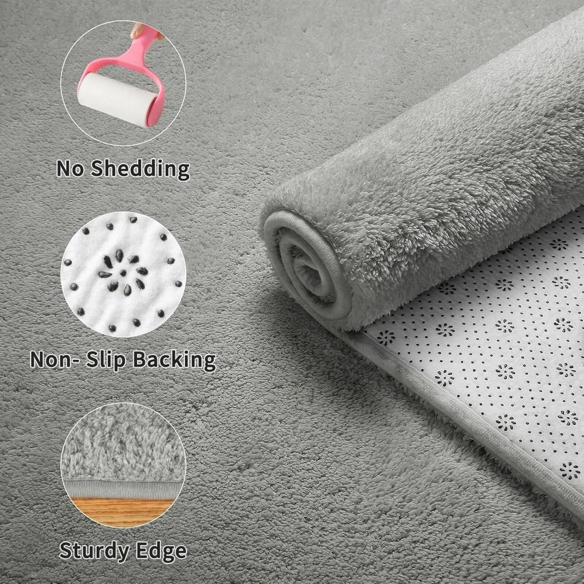 Shaggy Cream Carpets Extra Large Rugs 160x230cm - Image 4