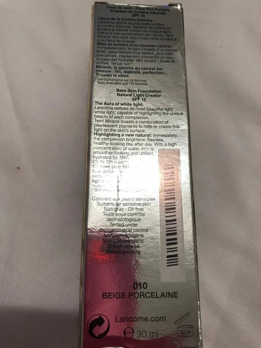 BRAND NEW Lancome Teint Miracle Foundation 010 - Image 3