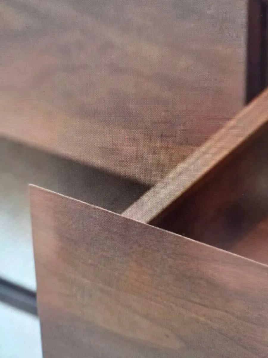 Coffee Table walnut and glass - Image 4