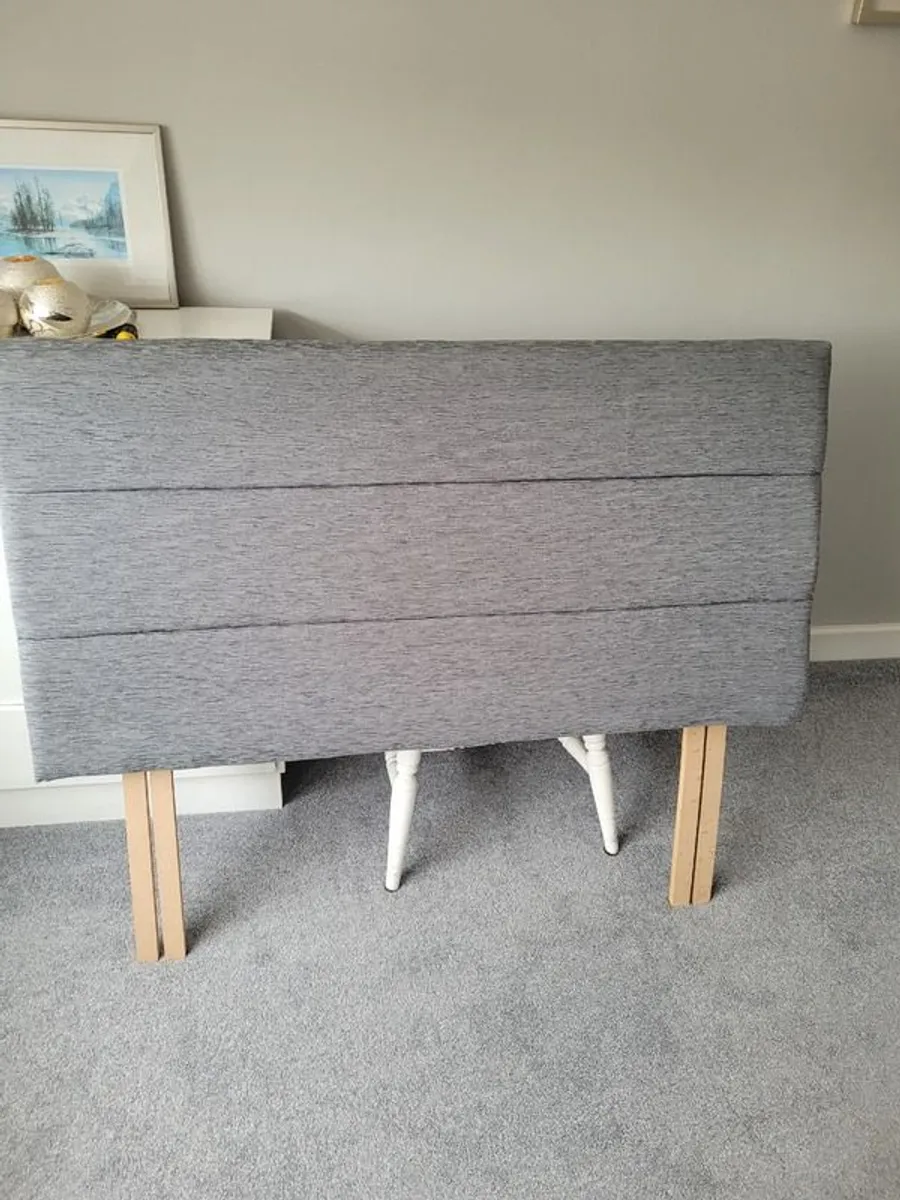 Grey fabric headboard - Image 2